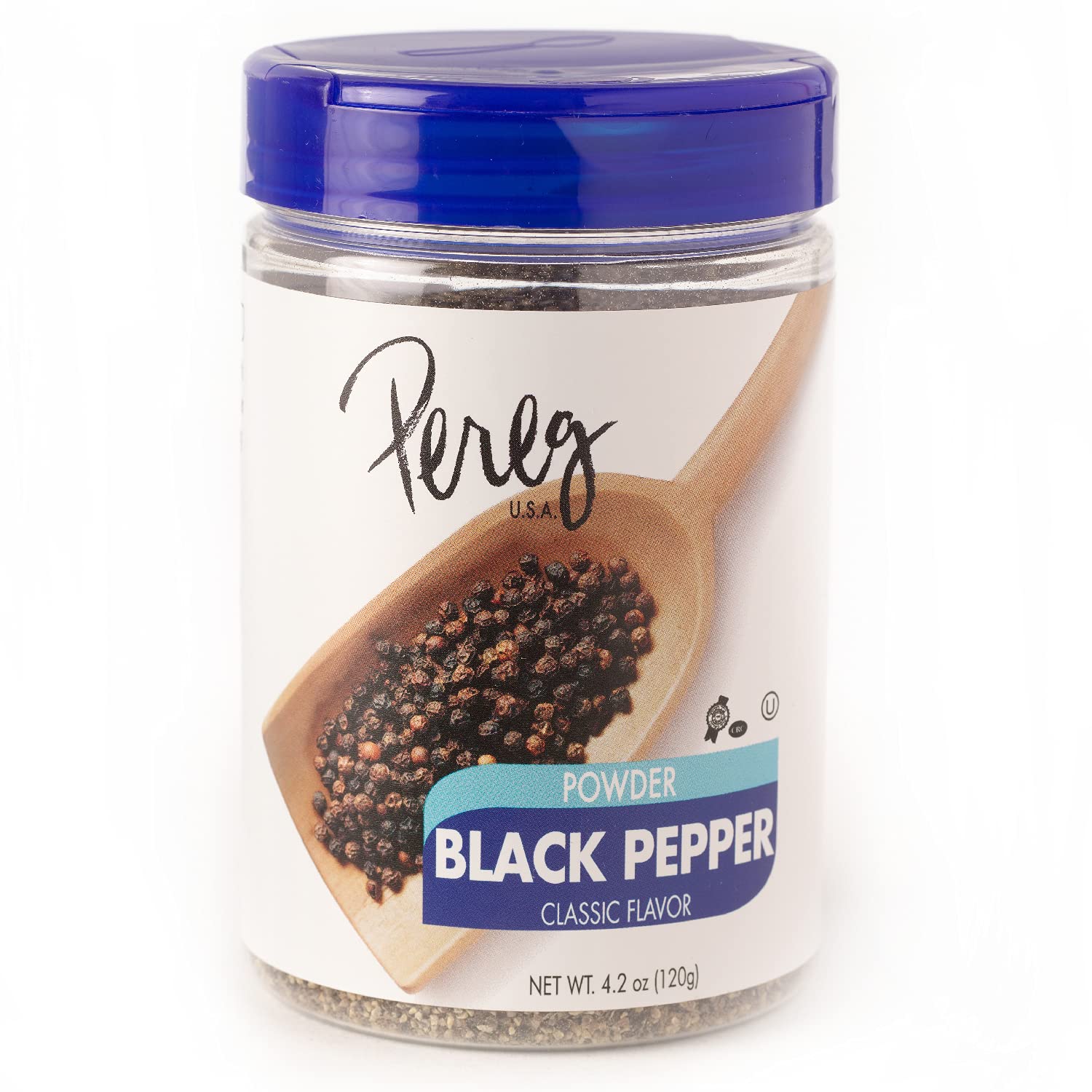 Pereg Fine Black Pepper Powder - 4.2 oz - Made with Fresh Pepper Ground Spice - Strong & Aromatic Taste - Non-GMO & Kosher Certified
