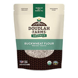 Organic Buckwheat Flour 1.5 lb - Non-GMO, USDA Organic, Gluten Free, Vegan - For Baking Bread, Pancakes, and More! Grown In USA, Farmed From