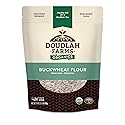 Organic Buckwheat Flour 1.5 lb - Non-GMO, USDA Organic, Gluten Free, Vegan - For Baking Bread, Pancakes, and More! Grown In USA, Farmed From