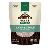 Organic Buckwheat Flour 1.5 lb - Non-GMO, USDA Organic, Gluten Free, Vegan - For Baking Bread, Pancakes, and More! Grown In USA, Farmed From