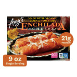 Amy's Frozen Meals, Cheese Enchilada, Made With Organic Corn and Tomatoes, Gluten Free Microwave Meals, 9 Oz