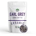 Earl Grey Loose Leaf Black Tea - 100% Certified Organic - 1LB Pouch - 16OZ Resealable Kraft Bag - 1 Pack