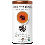 The Republic of Tea Organic Assam Breakfast Black Full-Leaf Loose Tea | 3.5 Oz Tin | Steeps 50 Cups