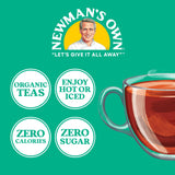 Newman ’s Own Organic Turmeric Ginger Herbal Tea Caffeine-Free May Aid Digestion and Boost Immunity Turmeric Tea with 20 Individually Wrapped Tea Bags