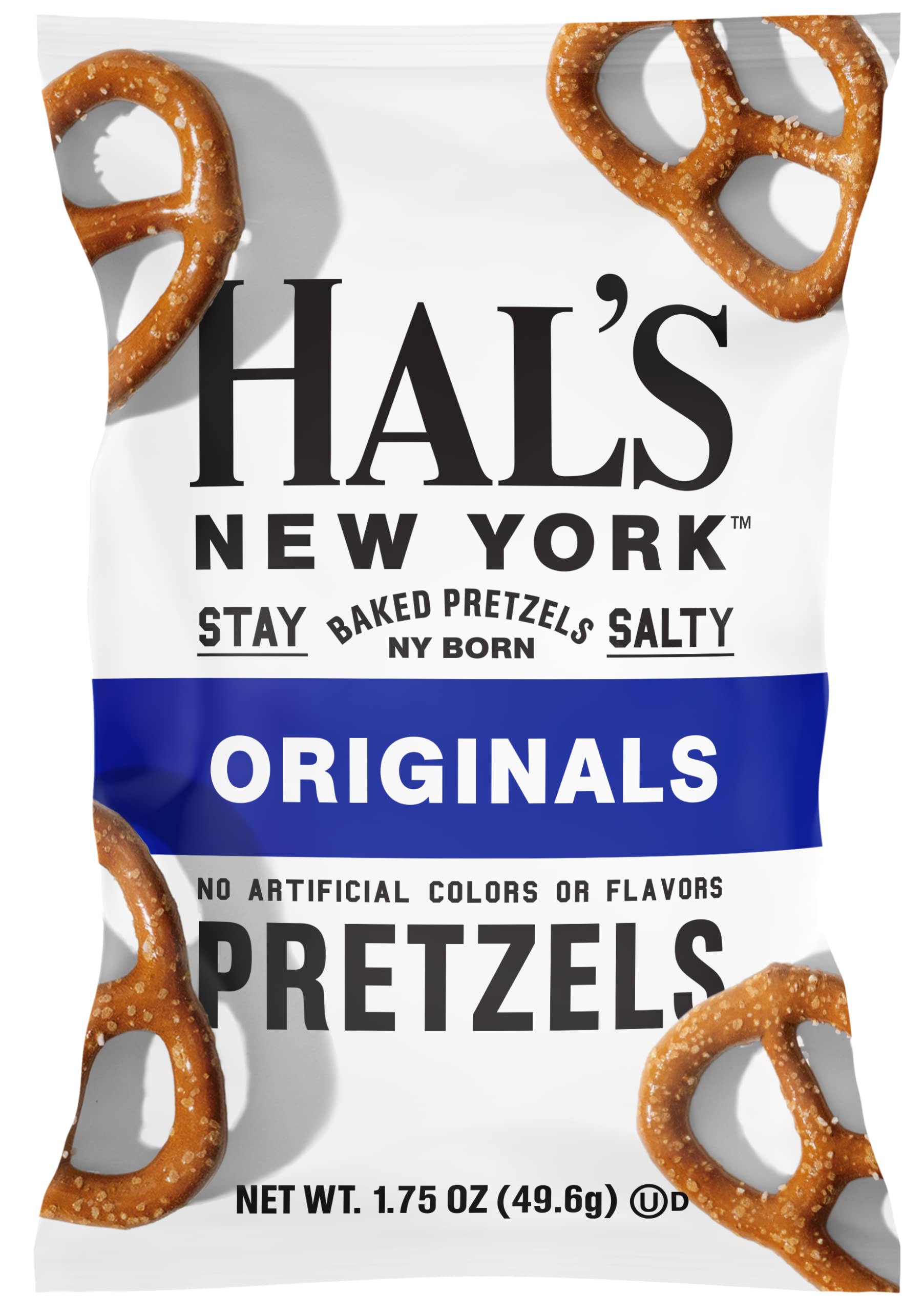 Hal's New York Baked Pretzels, Originals, 2 Oz (Pack of 24)