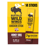 Slim Jim Chicken Sticks, Buffalo Wild Wings Honey BBQ Seasoned, 7g Protein per Serving, 0.28 oz. (14 Count)