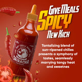 Fusion Select 20 Oz Sriracha Hot Sauce - Gourmet Spicy & Sweet Chili Sauce Seasoning for Cooking, Pizza, Stir Fry, Chicken, Meat, Taco - Made from Sun