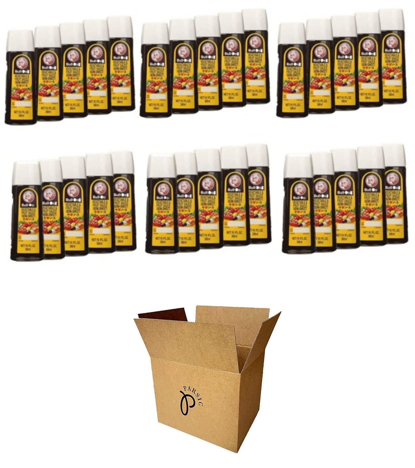 Bull-Dog Sauce, 10.1 Fl Oz Each, Assort 3 kinds (Tonkatsu, Worcestershire, Semi-Sweeet) (Semi-Sweeet (Pack of 30-1 Case))