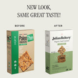 Julian Bakery Paleo Thin Crackers | Salt & Pepper | USDA Organic | Gluten-Free | Grain-Free | GMO Free | Low Carb | 8.4 Ounce (Pack of 2)