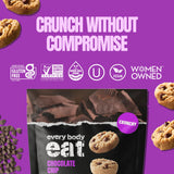 Every Body Eat Chocolate Chip Crunchy Cookie Bites - Gluten Free, Dairy Free, Vegan, Seed Oil Free, Allergy Friendly (5oz Pack of 3)