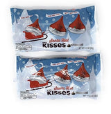 Kisses Milk Chocolate Holiday Santa Hat 8 oz (Pack of 2)