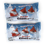 Kisses Milk Chocolate Holiday Santa Hat 8 oz (Pack of 2)