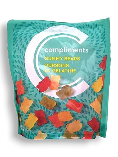 Compliments Gummy Bears Candy, 125g/4.4 oz. Bag