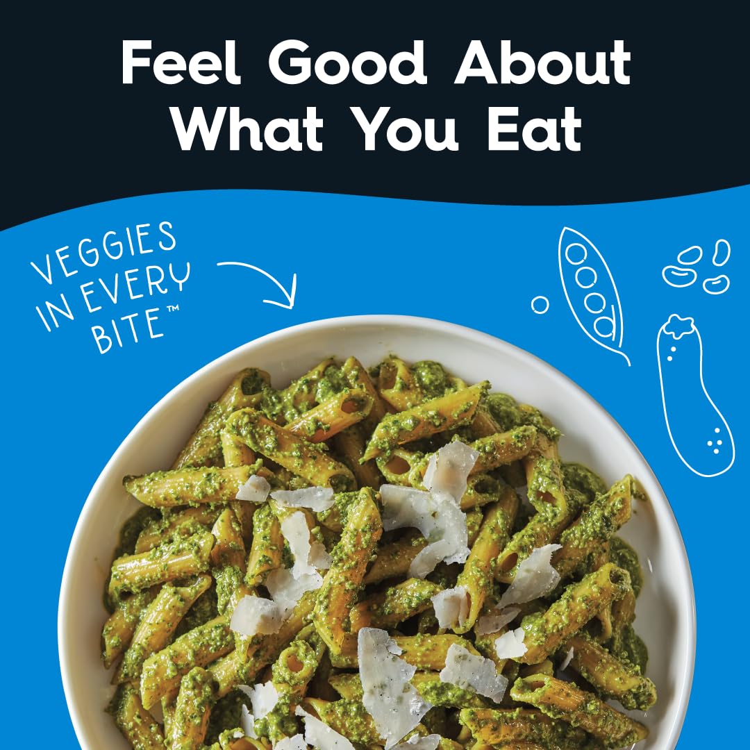 Veggiecraft Farms Penne Pasta - NEW BETTER TASTE - Low Carb Pasta, Protein Pasta, Lentil Pasta with Peas & Zucchini, High Fiber, Plant Based Pasta