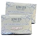 King Leo Soft Peppermint Sticks - Pack of 2 - Delicious and Classic Taste Since 1901 - Perfect for Sharing with Friends and Family - 11.5 oz Boxes
