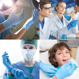 Rhino Vinyl Exam Gloves - Latex-Free & Powder-Free - BMPF3002-Medium(Case of 1,000)