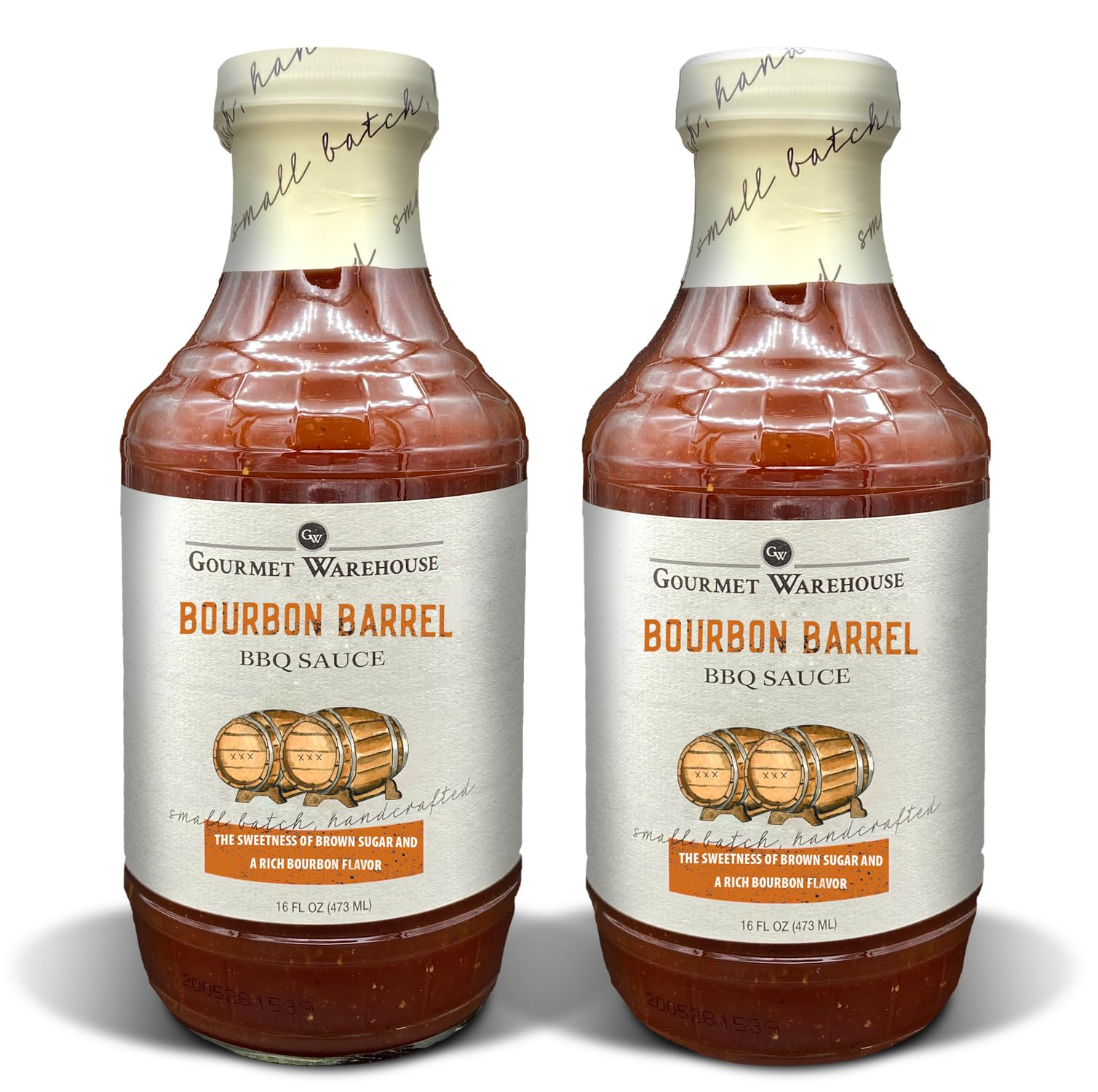 Gourmet Warehouse BBQ Sauces, 16 Fl ozs, 2 Pack (Bourbon Barrel)