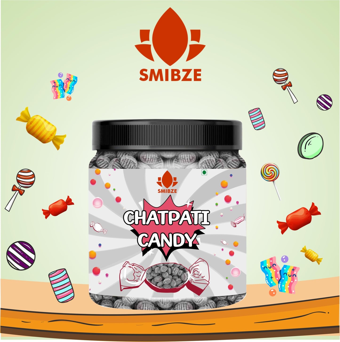 SMIBZE Natural Chatpati Candy 100 GM (Pack of 1) SMIBZE