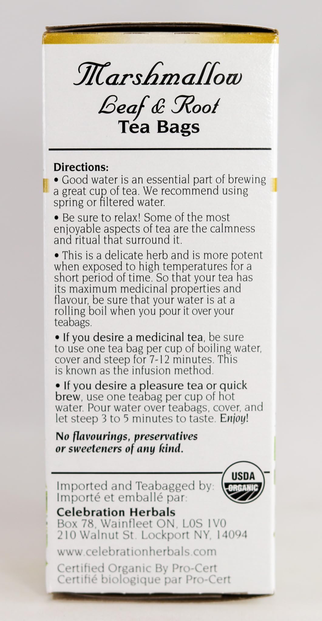 Celebration Herbals Marshmallow Root Tea 24 Bags