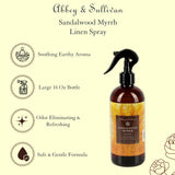Abbey & Sullivan Linen Spray, Sandalwood Myrrh, 16 oz