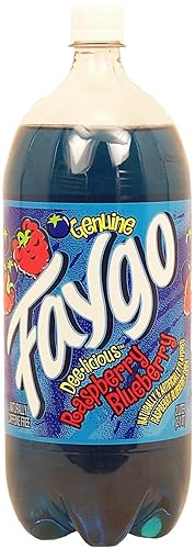 Faygo Raspberry Blueberry Soda Pop, 2-liter plastic bottle