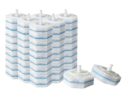 60-Count Disposable Toilet Brush Replacement Heads. Toilet Cleaning Replacement Heads Compatible with Clorox Brand and Most Toilet Brushes. Essential