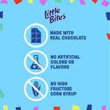(Value Pack) Little Bites Fudge Brownies, 10 individual packs, (1.8 oz each), Real Chocolate Mini Muffins, 18 oz Multipack