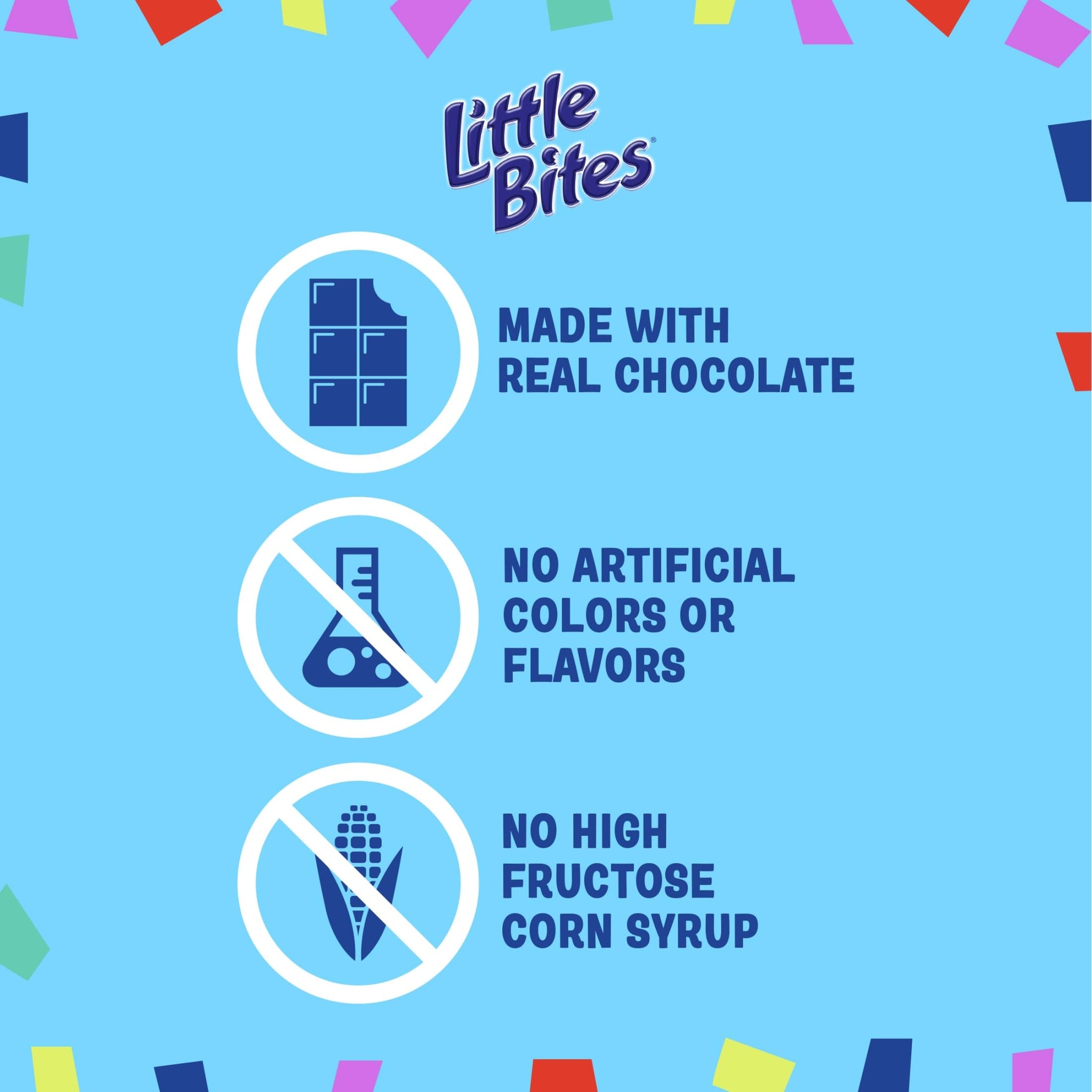 (Value Pack) Little Bites Fudge Brownies, 10 individual packs, (1.8 oz each), Real Chocolate Mini Muffins, 18 oz Multipack