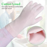 Yiomxhi Household Cleaning Gloves 3 Pairs Reusable Dishwashing Gloves Latex Free, Non-Slip Kitchen Glove with Cotton Lined, Waterproof Dish Washing
