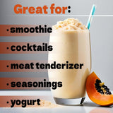 Papaya Pure Powder - All Natural Papaya Powder for Baking, Flavoring, Smoothies, Beverage, 8 oz
