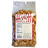 Caramel Peanut Popcorn | 3-Pack | 8 oz. | Buttery Coated with Peanut Topping | Gibbon, NE | HR Poppin' Snacks