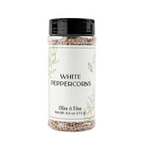 Olive & Vine White Peppercorns, Subtle Heat, For Seasoning & Marinades, Rich Tradition, Authentic Taste, For Global Recipes (9.6 Ounce)