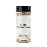 Olive & Vine White Peppercorns, Subtle Heat, For Seasoning & Marinades, Rich Tradition, Authentic Taste, For Global Recipes (9.6 Ounce)