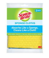 Scotch-Brite Sponge Cloths, Reusable Dish Towel that Absorbs Like a Sponge, Dishwasher-Safe Wipes that are Ideal for Nonstick Cookware, Tile