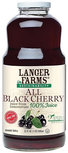 Langer Farms All Black Cherry, 100% Juice, 32 fl oz