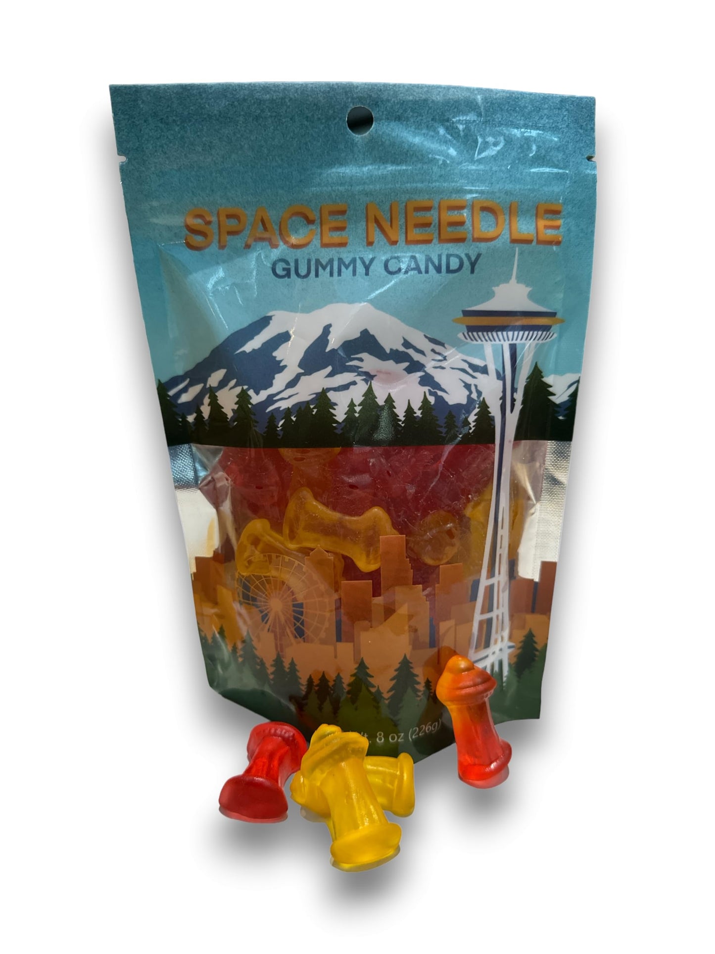 Space Needle Gummies 8 Oz Bag
