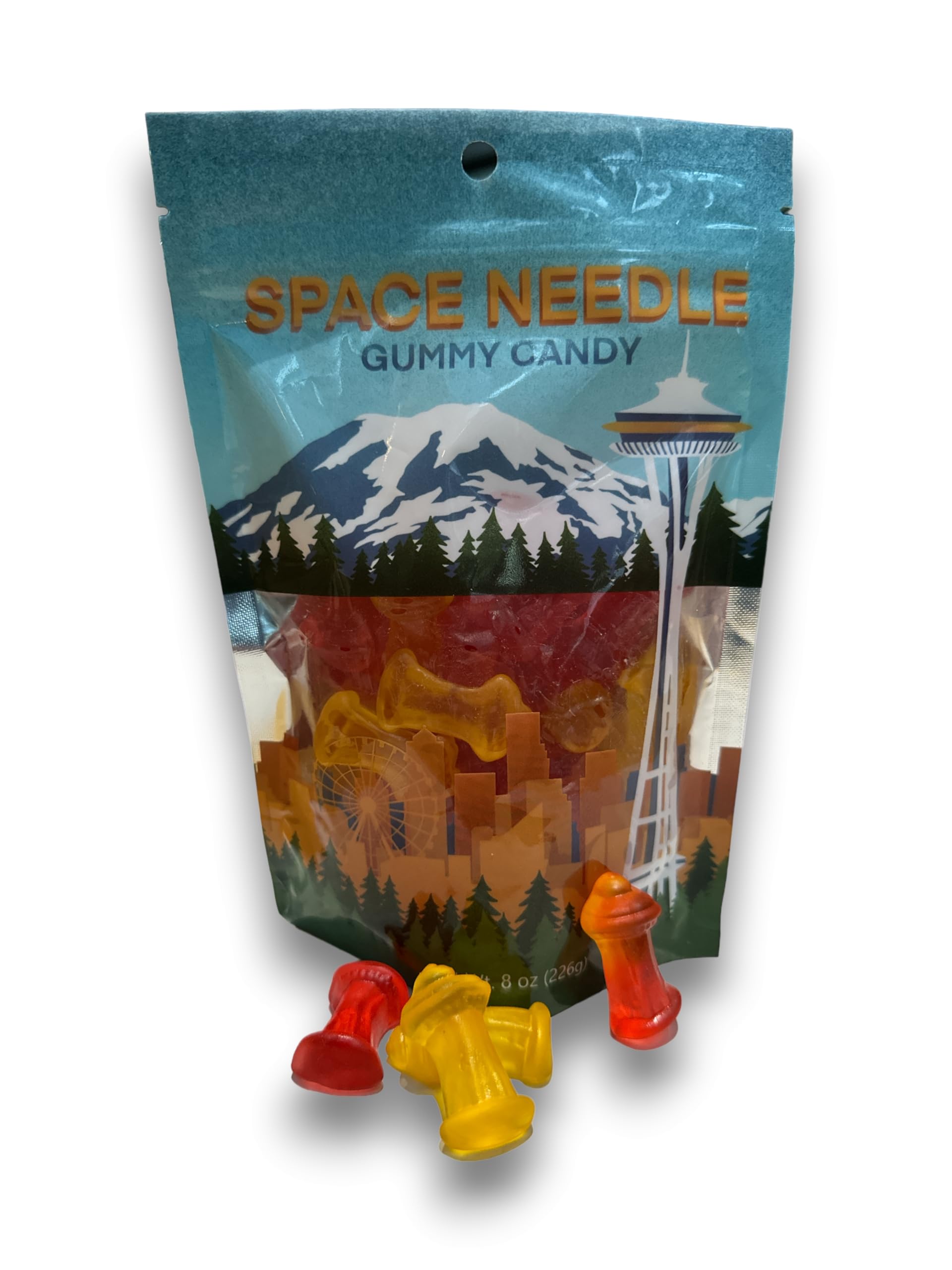 Space Needle Gummies 8 Oz Bag
