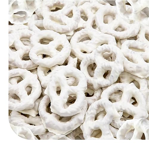 Yogurt Covered Pretzels - 22 Ounce Pack - Vanilla Yogurt Pretzels for Office Bowls, Snacking, and Gifting - Sweet & Salty Snack - Crunchy Holiday
