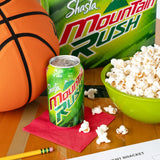 Shasta Mountain Rush | 12-Pack of 12oz Cans | Citrus Soda with a Kick | Energizing & Caffeinated | Bright & Bold