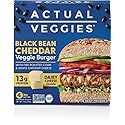 Actual Veggies Black Bean Cheddar Veggie Burger, 12 Oz