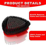 2 Pack Upgrade Scrub Brush Replace Heads Compatible with O Cedar EasyWring 1 Tank Spin Mop,Mop Replacement Scrubber Head Brush,Floor Cleaning