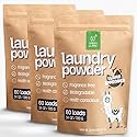 Green Llama Eco-Friendly Laundry Powder, (3-Pack) - Hypoallergenic, 180 Loads Total, Safe for Sensitive Skin, Biodegradable Ingredients, Compostable