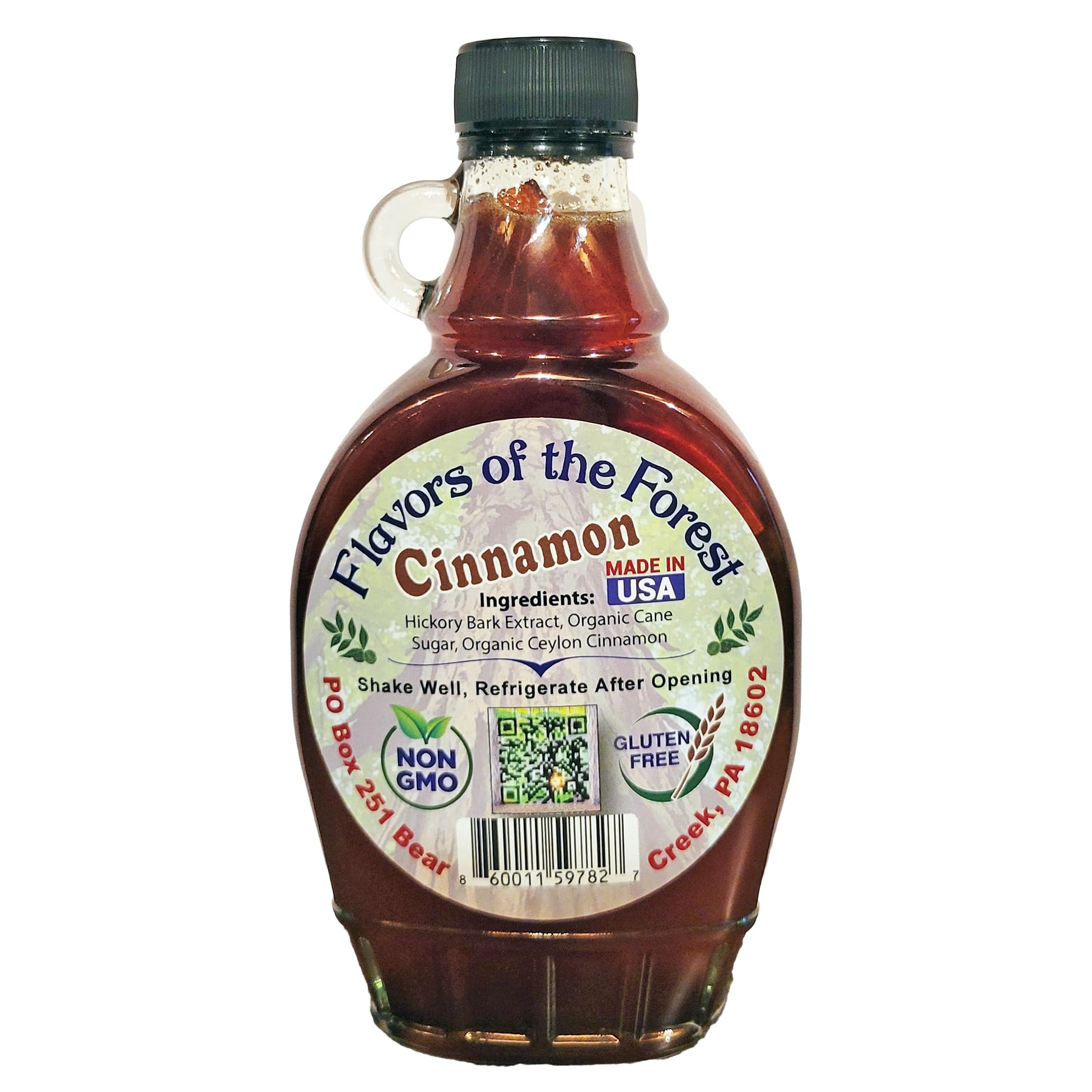 Bee Creek Shagbark Hickory Syrup, Cinnamon, 8 Fl Oz