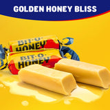 Honey & Almond Flavored Candy 2 lbs - Retro Taffy Bulk Bag, Soft Chewy, Individually Wrapped (130 Pieces)