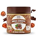 ChocZero Milk Chocolate Hazelnut Spread - No Added Sugar, Keto Friendly Low-Carb Chocolate Hazelnut Dessert & Bread Topping, Gluten Free, High Fiber
