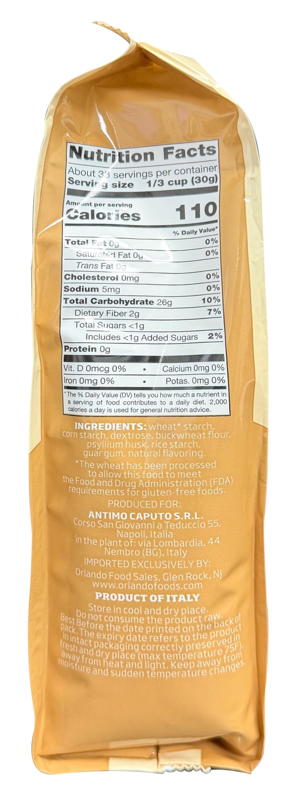 Antico Molino Napoli Antimo Caputo Pizza Flour, Gluten Free, 2.2 Pound (Pack of 4)