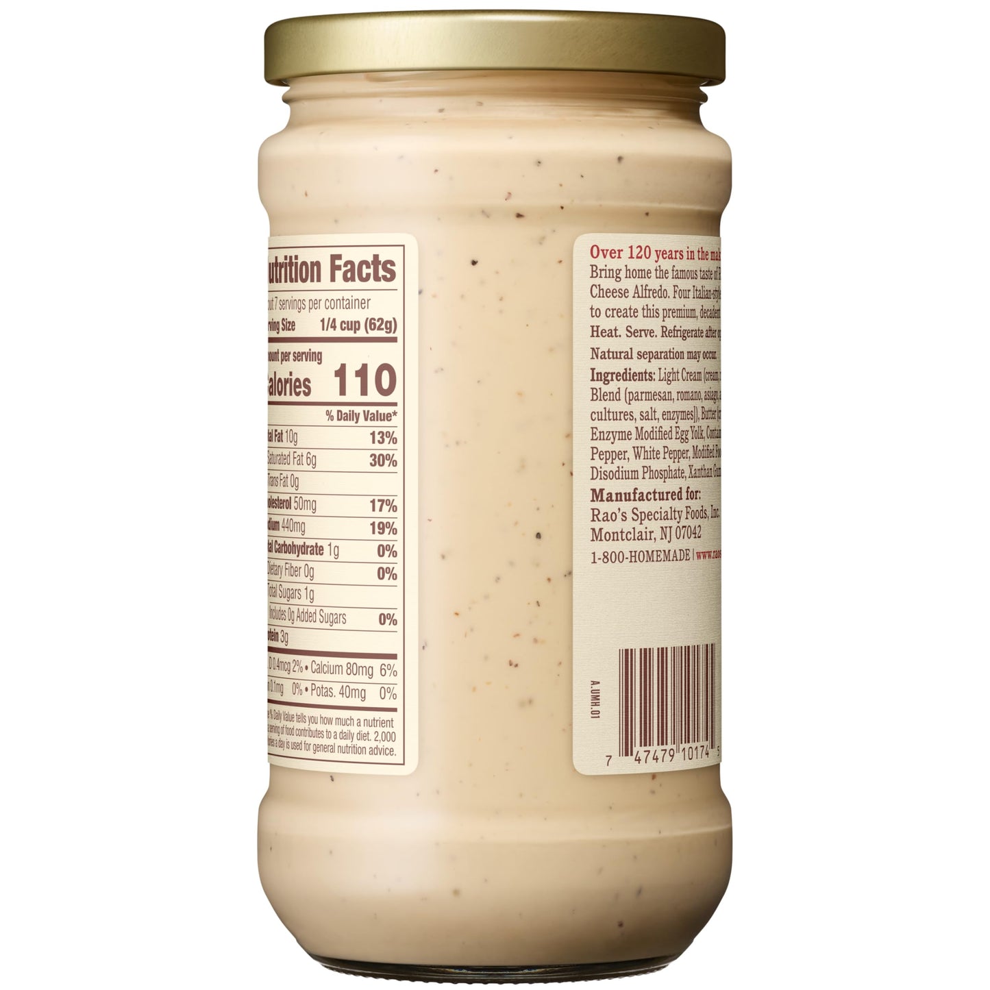 Rao's Homemade Four Cheese Alfredo Sauce, 15 oz