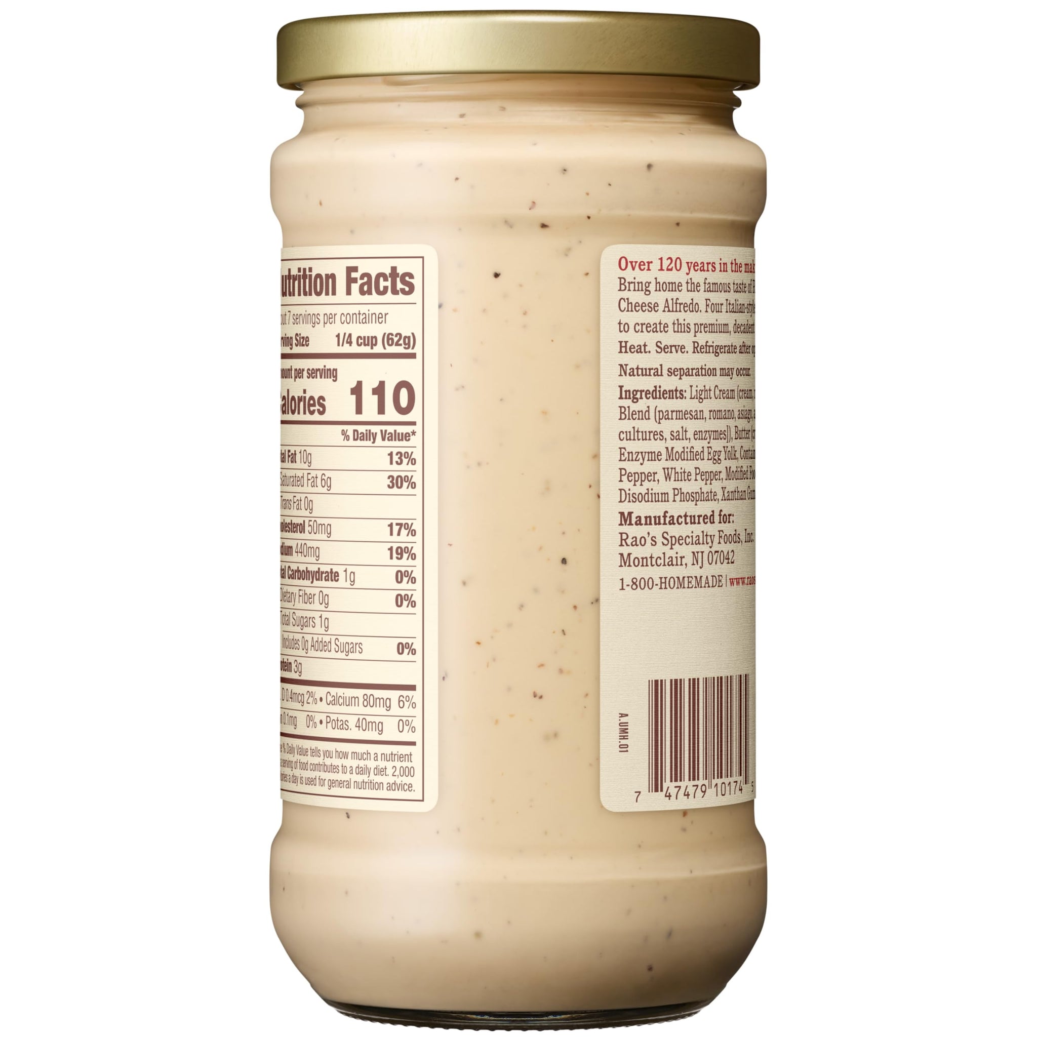 Rao's Homemade Four Cheese Alfredo Sauce, 15 oz
