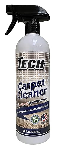 TECH Carpet Cleaner Spray - Instant Spot Remover with No Harsh Chemical (24 Oz)