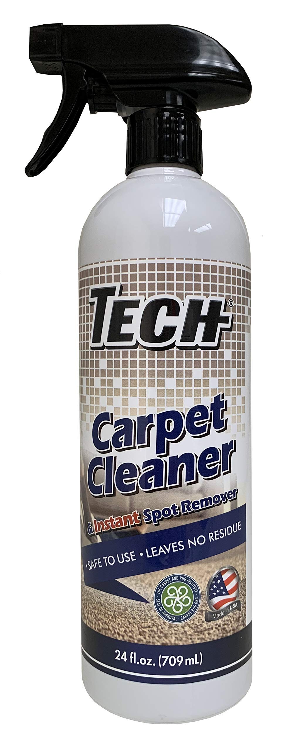 TECH Carpet Cleaner Spray - Instant Spot Remover with No Harsh Chemical (24 Oz)